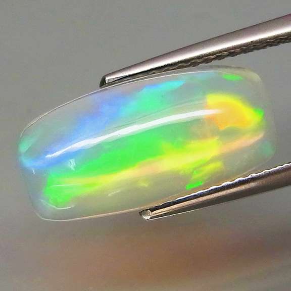 Glowing! 2.90ct full cover multi-pattern Jelly Opal