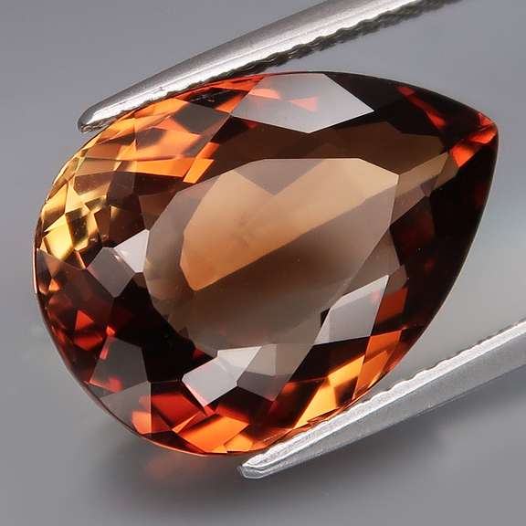 Lavish 13.89ct pear cut Imperial Topaz