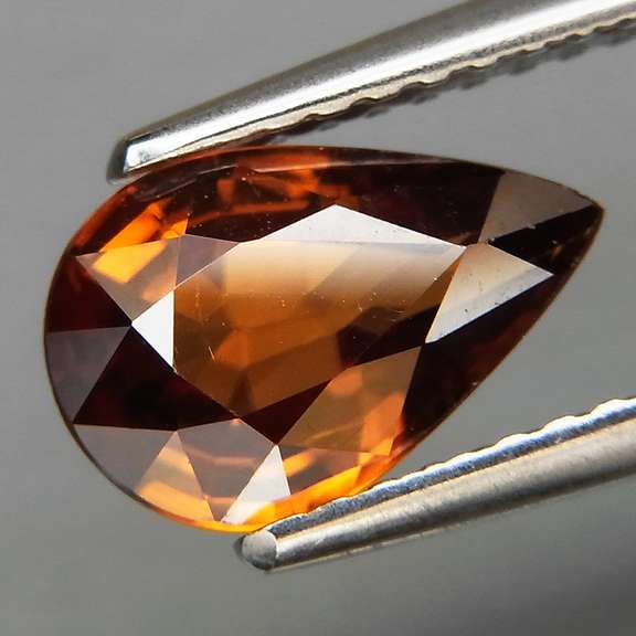 Top luster 1.87ct natural Imperial Zircon pear