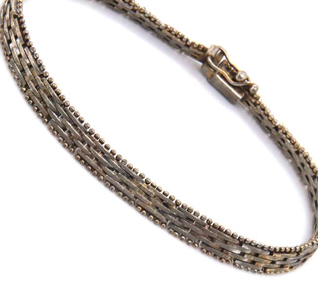 Vintage Sterling Silver Braided Bracelet