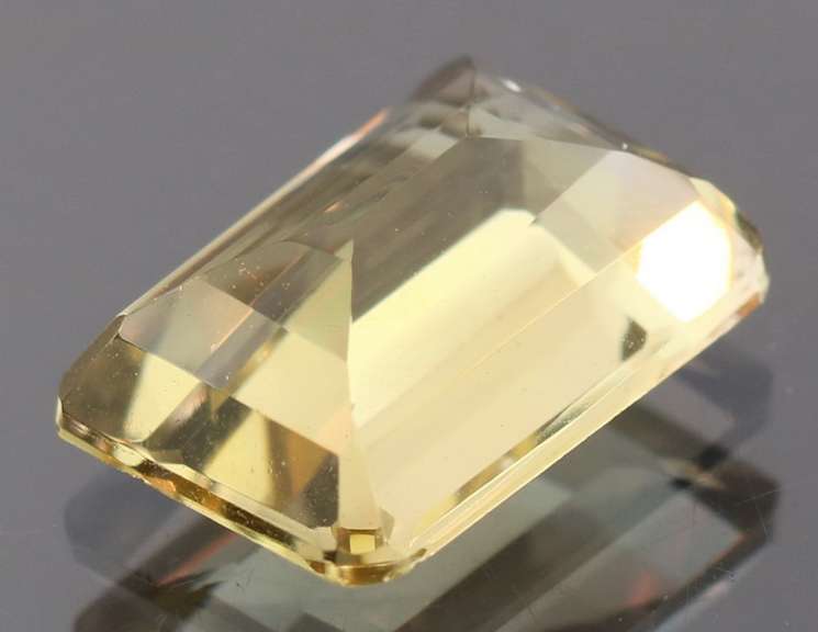 Rich 4.07ct untreated emerald cut Citrine