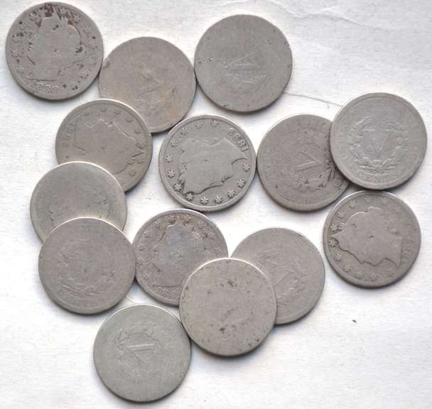 2 Each 1887-89 1894-5 1897 &1899 V Nickels