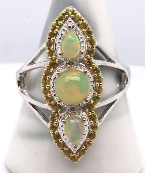 Sterling Silver Gemstone Ring