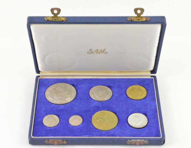 1963 South Africa 7 Coin Proof Set - Box