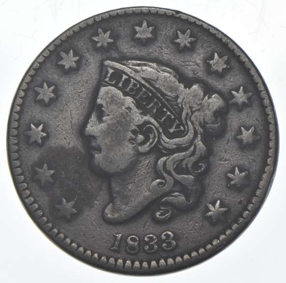 1833 Young Head Large Cent