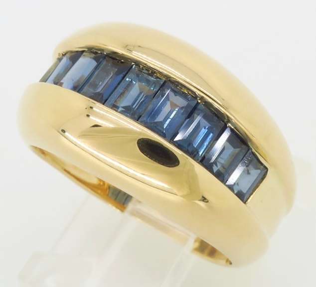 Rare Numbered Cartier Blue Sapphire Ring