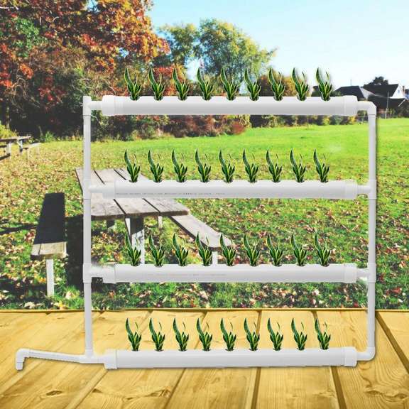 Wall-mounted Hydroponic Grow Kit 36 Plant Sites