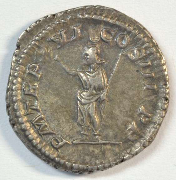 Impressive Mint State Caracalla Roman Silver Denarius, 198-217 AD