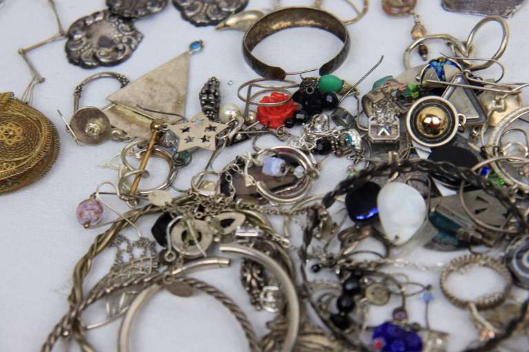Group Lot of Sterling Silver Jewelry