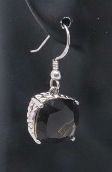 Sterling Silver Smokey Quartz Dangle Earrings