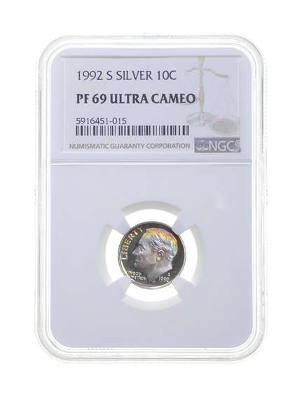 PF69 UCAM 1992-S Roosevelt Dime - Graded NGC
