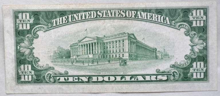 $ 10 1934 C Star Silver Certificate