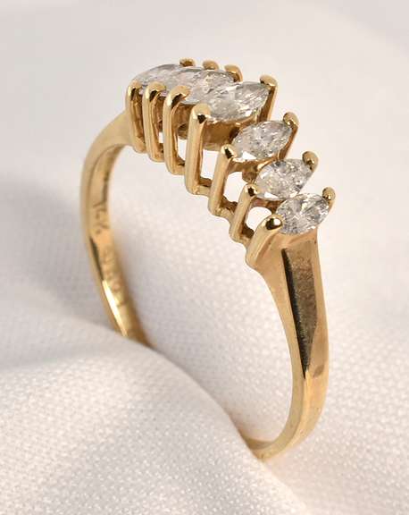 Precious Marquise Diamond Pyramid Ring