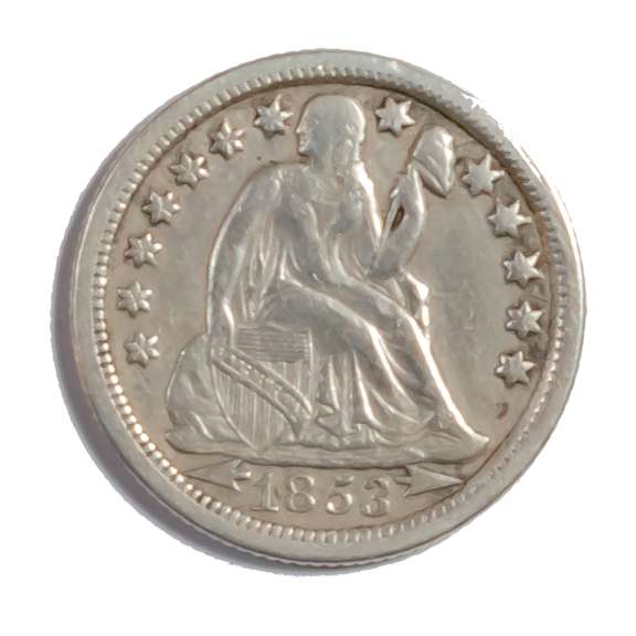 1853 O Seated Dime