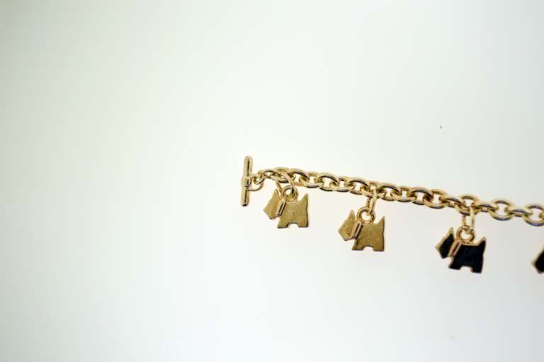 Vintage Agatha Paris Chain Charm Bracelet