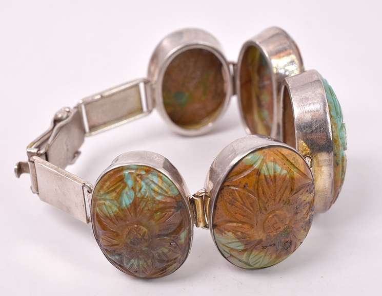 Creative Turquoise Bracelet Set in Sterling Silver