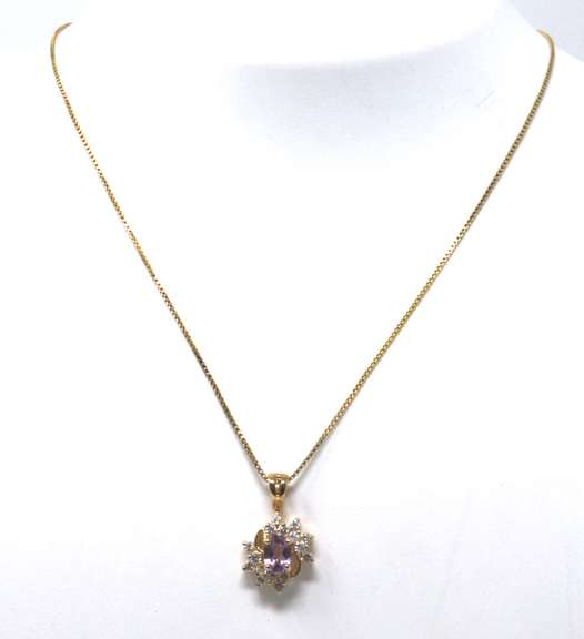 Sterling Silver Flower Design Pendant on Chain