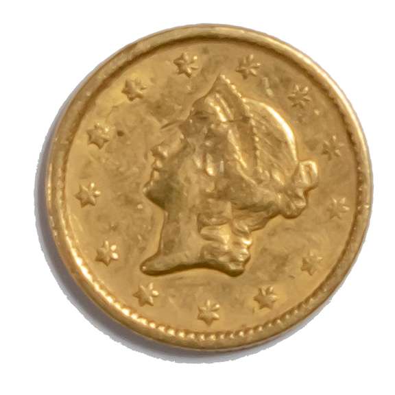 1854 $1 Type 1 US Gold