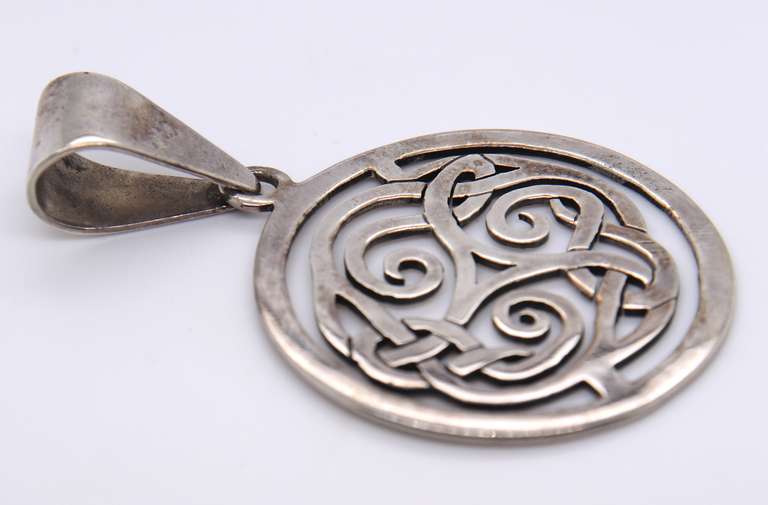 Vintage Sterling Silver Signed Pendant