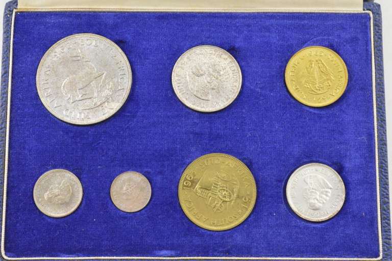 1963 South Africa 7 Coin Proof Set - Box