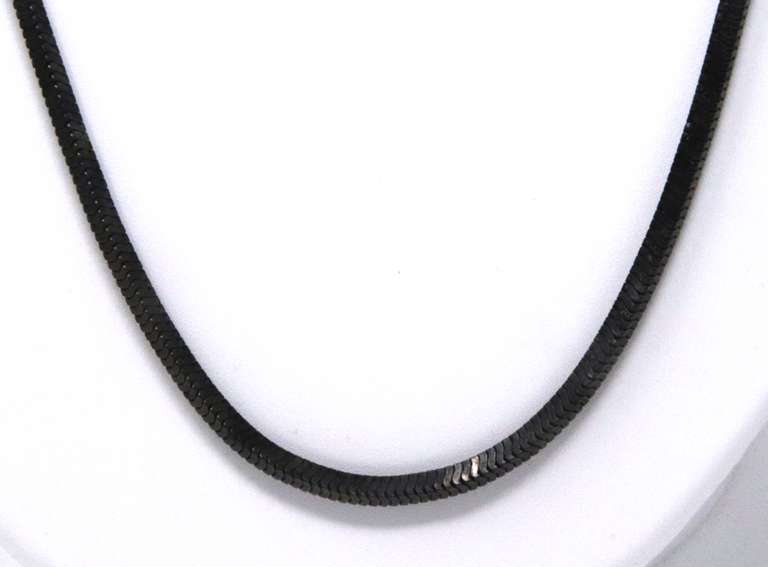 Vintage Sterling Silver Chain Necklace