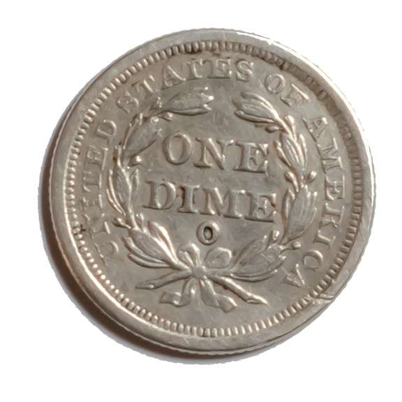 1853 O Seated Dime