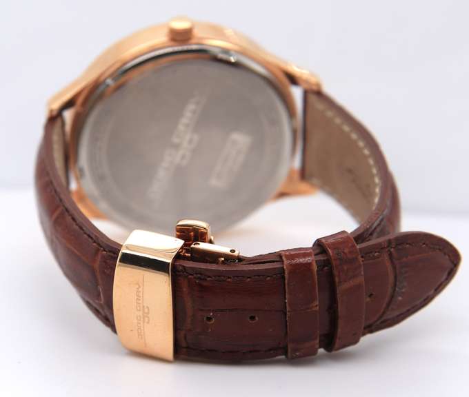 Jorg Gray Gold Tone Stainless Steel Watch