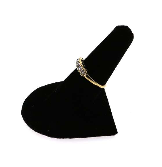 Rich Five Piece Diamond Ring with 14k Gold