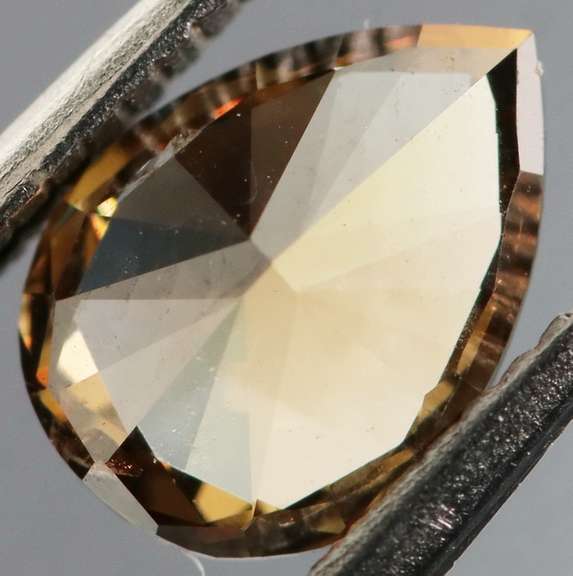 Unique .38ct pear cut chocolate Diamond