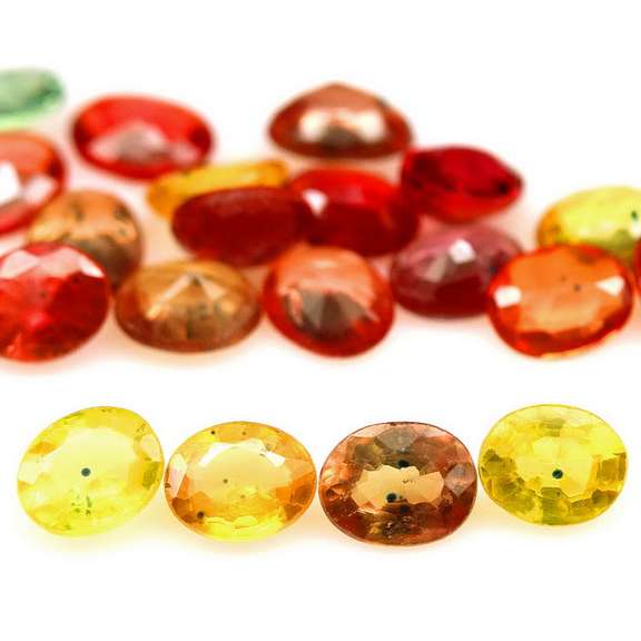 Heated only! Vibrant 7.81ct fancy color Sapphire set