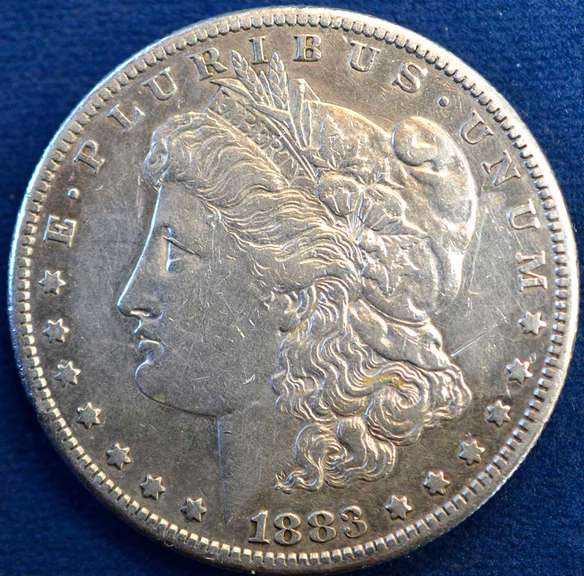 1883-S Morgan Silver Dollar, Circulated.