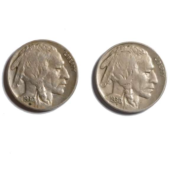 1930 P &S Near Unc Buffalo Nickels