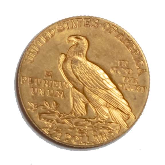 1910 Near Unc US Indian Gold Quarter Eagle