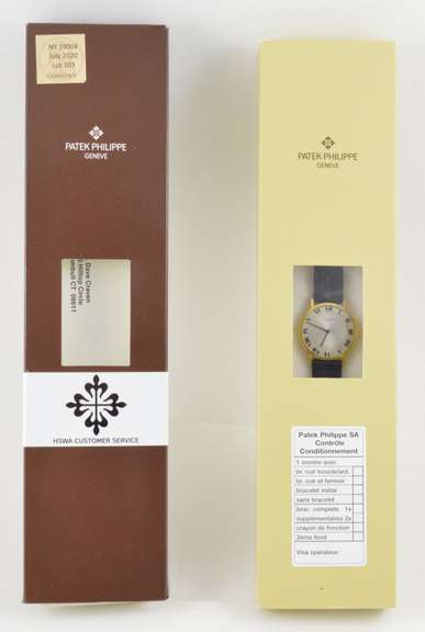 Patek Philippe 1960's Calatrava 18K Gold Black Alligator Christies