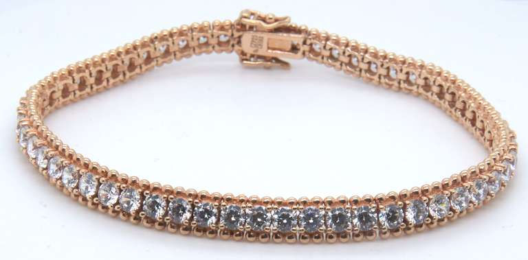 Sterling Silver CZ Tennis Bracelet