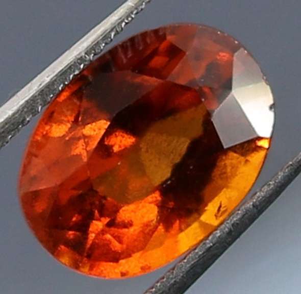 Fiery top red orange 2.89ct Hessonite Garnet