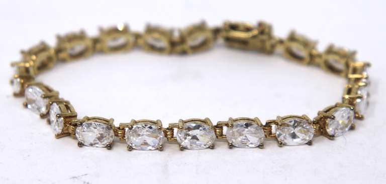 Sterling Silver Cubic Zirconia Bracelets