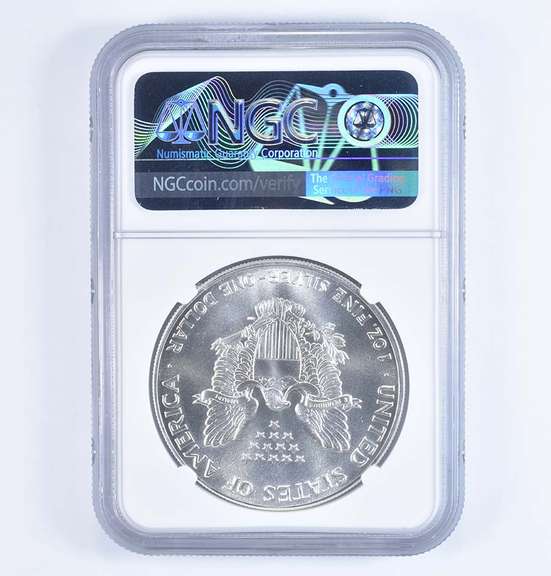 MS70 1986 American Silver Eagle - Graded NGC