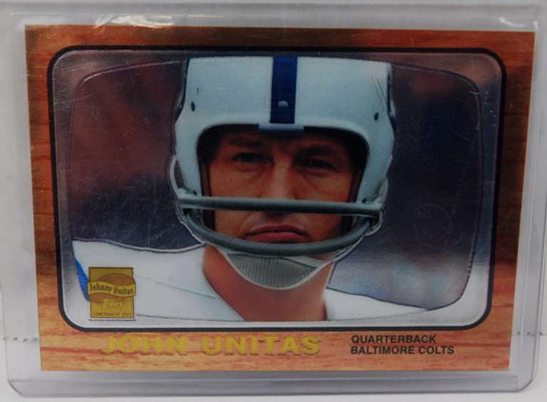 John Unitas 2000 Topps Reprint Football Card