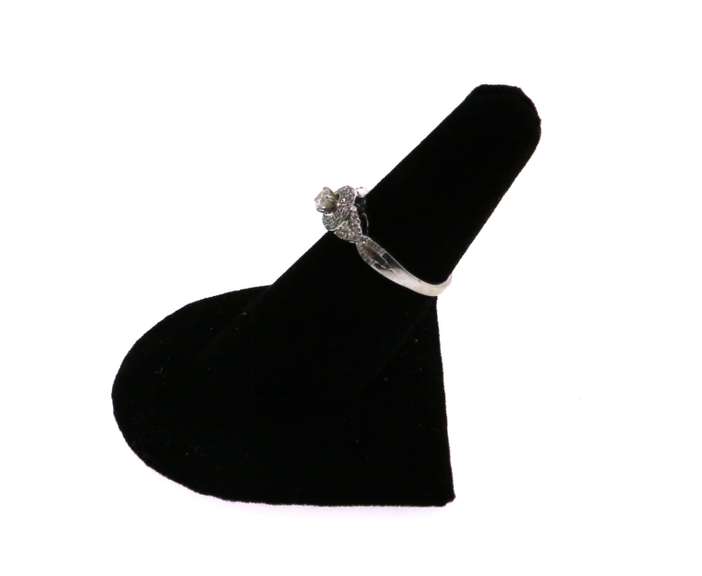 Brilliant Halo Diamond Ring with 14k White Gold