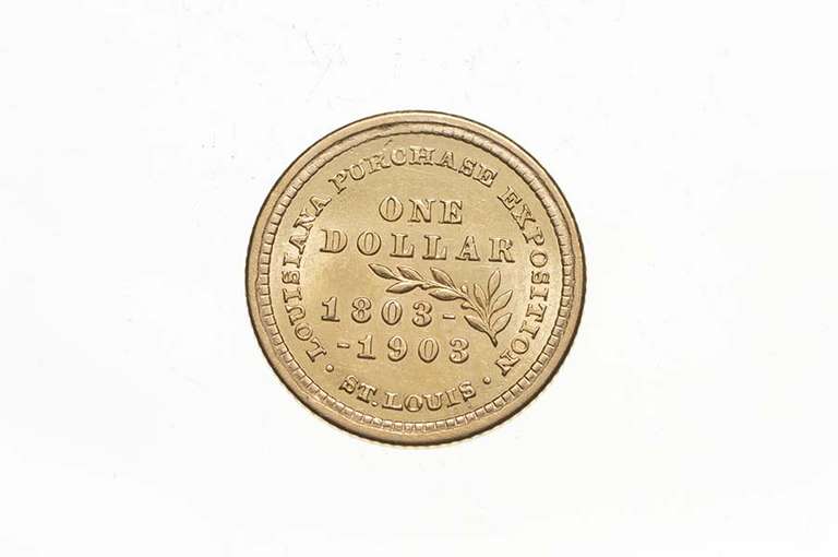 1903 $1 Louisiana Purchases Commemorative Gold Dollar