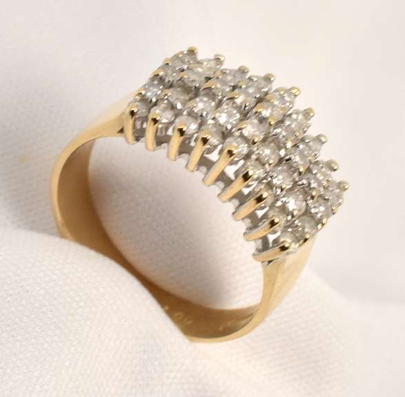 Popular Diamond Pyramid Ring
