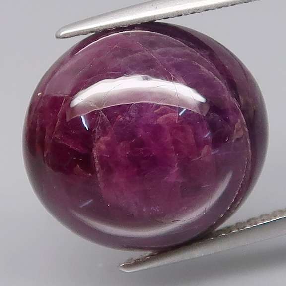 Lavish deep violet 17.16ct Ruby cabochon
