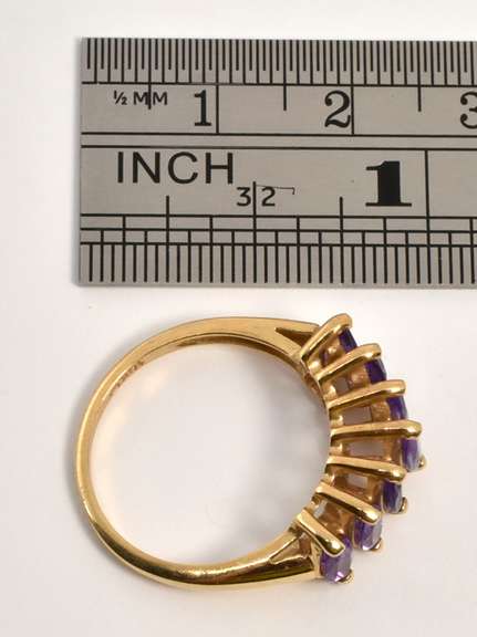 Pleasing Marquise Amethyst Ring