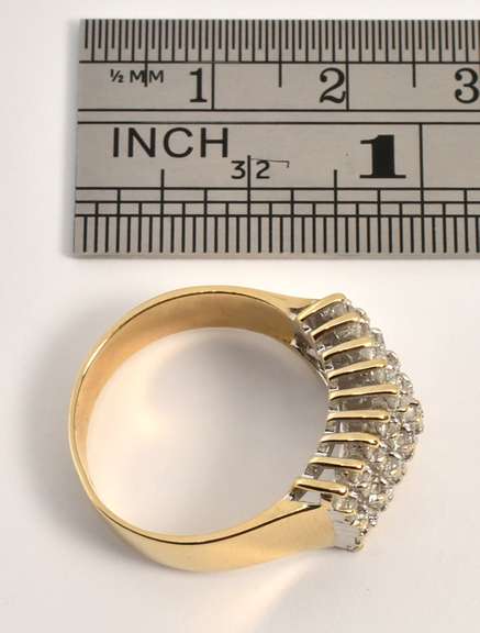 Popular Diamond Pyramid Ring