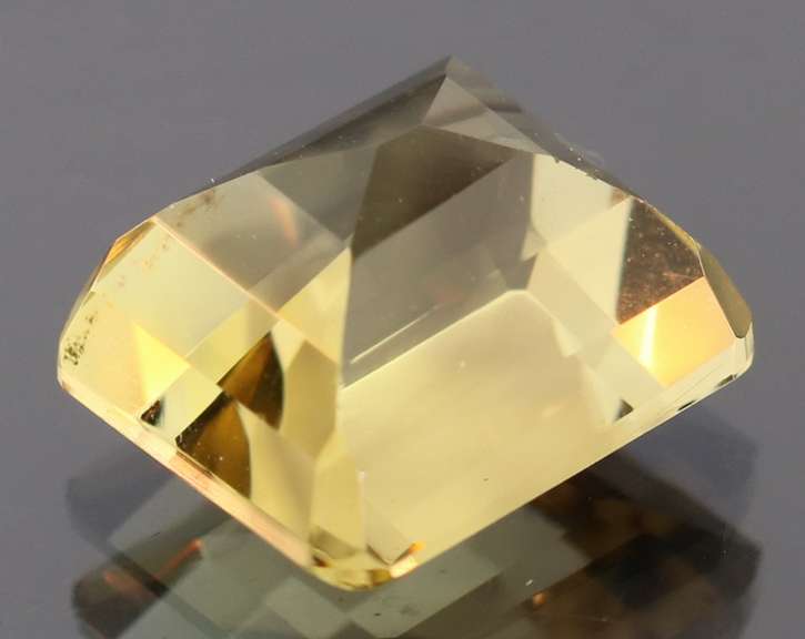 Rich 6.38ct untreated emerald cut Citrine