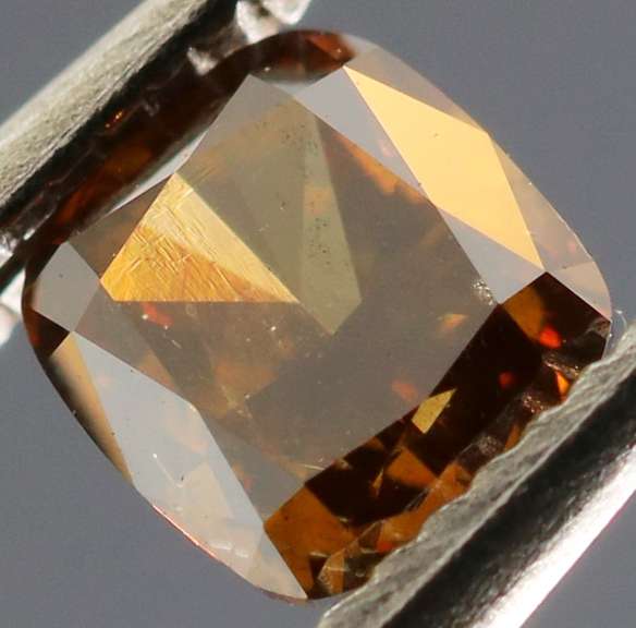 Stunning .36ct cushion cut chocolate Diamond
