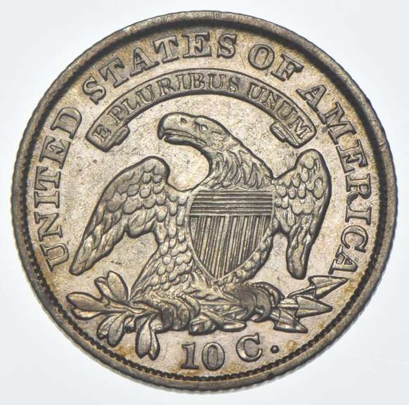 1830 Liberty Cap Dime - JR 8 - Med 10c