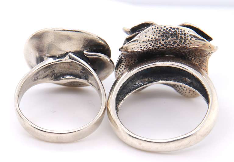 Group Lot of 4 Sterling Silver Rings