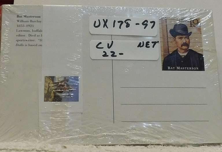 Stamps: Legends of the West Mint Book w/ Commem stamps, $11.60   NOTE:  Included is a Bonus packet of Post Cards